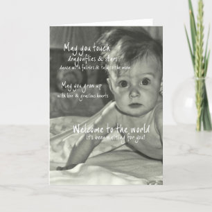 Carte De Remerciements BIENVENUE WORLD Greeting Card
