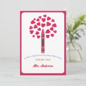 Carte De Remerciements Big crayon / Appréciation de l'enseignant (Debout devant)