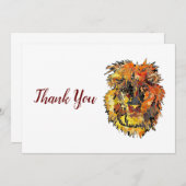 Carte De Remerciements Big Lion (Devant / Derrière)