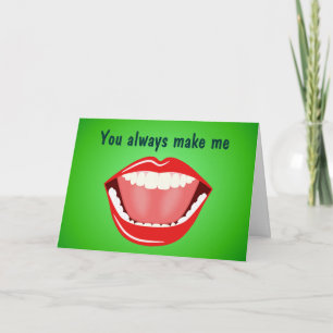 Carte De Remerciements Big Mouth Friendship