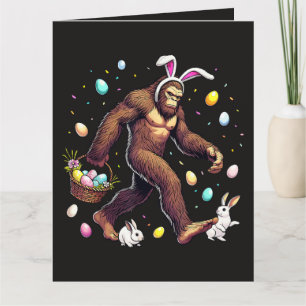 Carte De Remerciements Bigfoot Pâques Jour Drôle Sasquatch