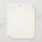 Carte De Remerciements Bijoux en or Champagne Fairytale Crown (Dos)