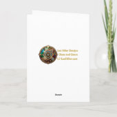 Carte De Remerciements Bijoux Et Vitrail Coeur Série Steampunk (Dos)