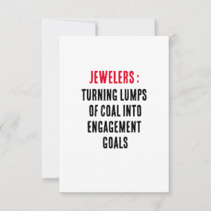 Carte De Remerciements Bijoux : transformer des morceaux de charbon en fi