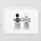Carte De Remerciements Biker Motorcycle Wedding  (Devant)