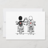 Carte De Remerciements Biker Motorcycle Wedding  (Devant)