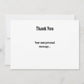 Carte De Remerciements Biker Motorcycle Wedding  (Dos)