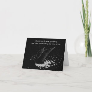 Carte de remerciements Bird Star Wings