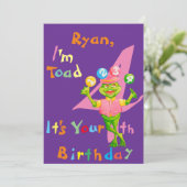 Carte De Remerciements BirthdayPersonalizedGreetingcardfora four yearold. (Debout devant)