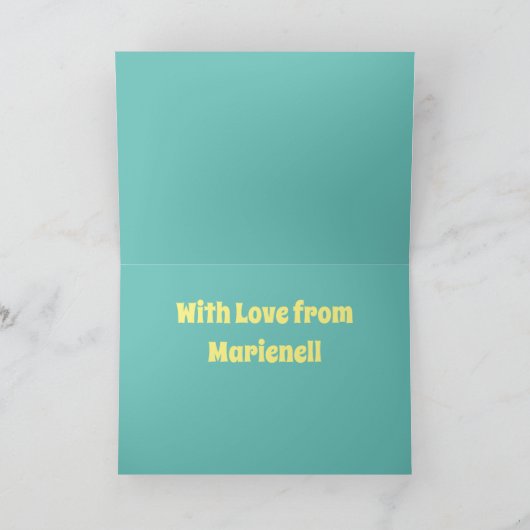 Carte De Remerciements Biscuit (Intérieur)