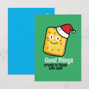 Carte De Remerciements Biscuit de Noël personnalisable