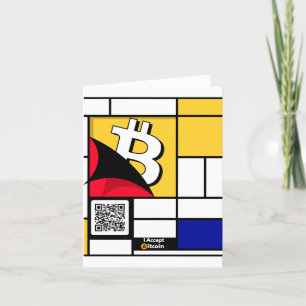 Carte De Remerciements Bitcoin élégant - Btc crypto
