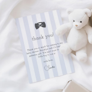 Carte De Remerciements Bitty Bow Oh Boy Baby shower