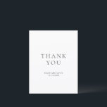 Carte De Remerciements Black and White Elegant Classic Wedding<br><div class="desc">Elegant and classic wedding design.</div>