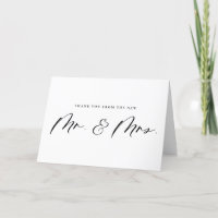 Black Calligraphy M. et Mme Newlyweds Mariage
