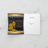 Carte de remerciements Black Gold High Heures (Intérieur)