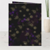 Carte De Remerciements Black Gold Purple Masquerade (Dos)