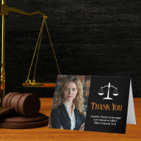 Black Orange Law School Graduation Photo Avocat