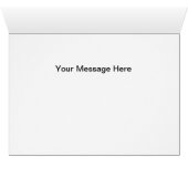 Carte de remerciements Black Parties scintillant G (Intérieur Horizontal (Bas))