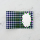 Carte De Remerciements Black Watch Mode Écossais Mariage Remerciements (Intérieur)