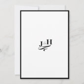 Carte De Remerciements Blanc Modeste (Dos)