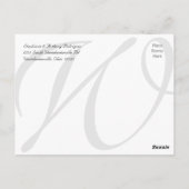 Carte de remerciements blanc personnalisable 3 pho (Dos)