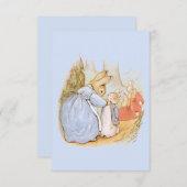 Carte de remerciements blanc Vintage Beatrix Potte (Devant / Derrière)