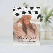 Carte De Remerciements Blancs simples (Debout devant)