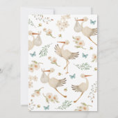 Carte de remerciements Bleu Bébé (Dos)