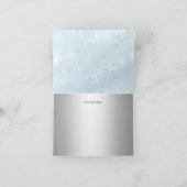 Carte de remerciements bleu de baptême d'arc de (Intérieur)