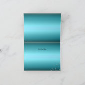 Carte de remerciements bleu de mascarade (Intérieur)