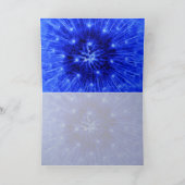 Carte de remerciements bleu de souffle de (Intérieur)