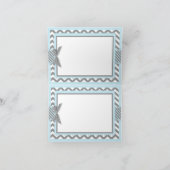 Carte de remerciements bleu d'impression de (Intérieur)