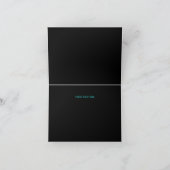 Carte de remerciements bleu et pourpre de (Intérieur)