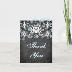 Carte de remerciements bleu frais de mariage de
