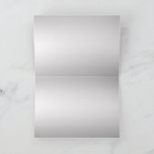 Carte De Remerciements Bleu Gradient Argent Ornate Papillons Mariage (Intérieur)