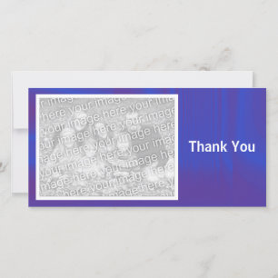 Carte De Remerciements Bleu profond