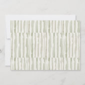 Carte De Remerciements Bleu vert or feuille Mariage botanique floral (Dos)