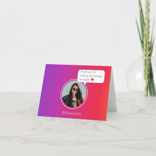 Carte De Remerciements BloggerCouleur Anniversaire