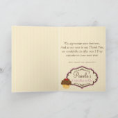 Carte de remerciements blond 1 du petit gâteau D12 (Intérieur)