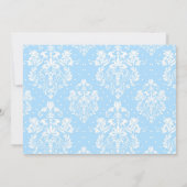 Carte De Remerciements Blonde Boy Première Communion Damask (Dos)