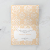 Carte De Remerciements Blonde Boy Première Communion Damask 'Merci' (Intérieur)