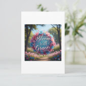 Carte De Remerciements Bloom With Grace" Poster Floral Citation - Croissa (Debout devant)