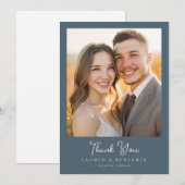 Carte De Remerciements Blossom and Vow Wedding (Devant / Derrière)