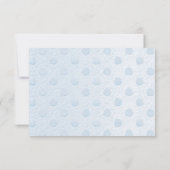 Carte de remerciements Blue Baby Shoes (Dos)