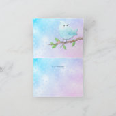 Carte de remerciements Blue Bird (Intérieur)