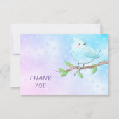 Carte de remerciements Blue Bird (Devant)