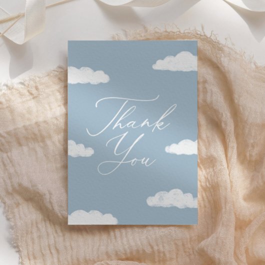 Carte De Remerciements Blue Cloud Neuf Baby shower