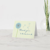 Carte De Remerciements Blue Dandelion Thank You Card (Devant)
