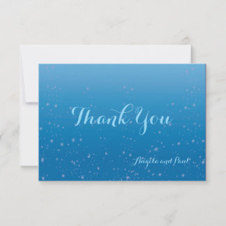 Carte De Remerciements Blue Flat Simple Thank You Card All Purpose